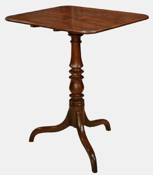Georgian Mahogany Snap Top Wine Table