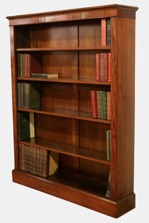 Victorian Mahogany Open Bookcase