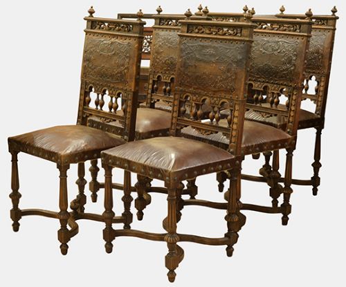 Set of 6 French Dining Chairs