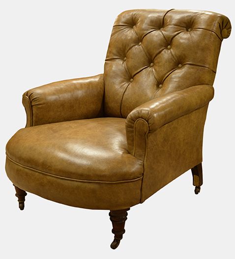 Victorian Deep Library Armchair