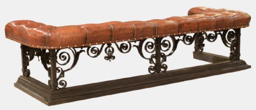 Large 19th Century Iron & Brass Fender