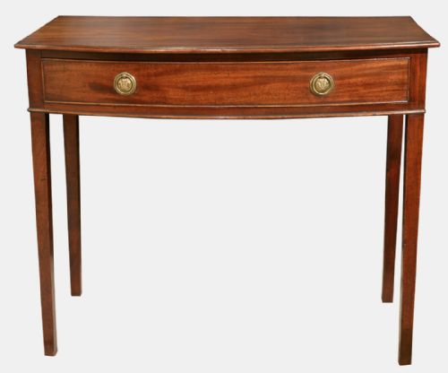 George III Mahogany Bowfront Side Table