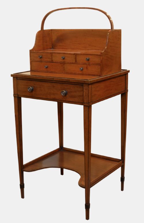 Sheraton Style Ladies Satinwood Work Table