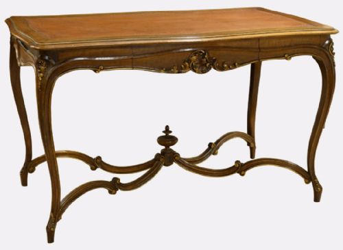 French Walnut Writing Table
