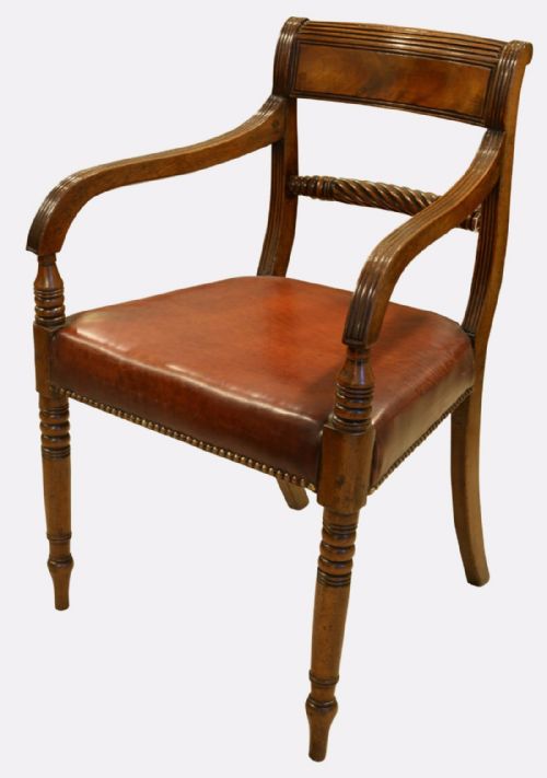 Regency Mahogany Desk Chair