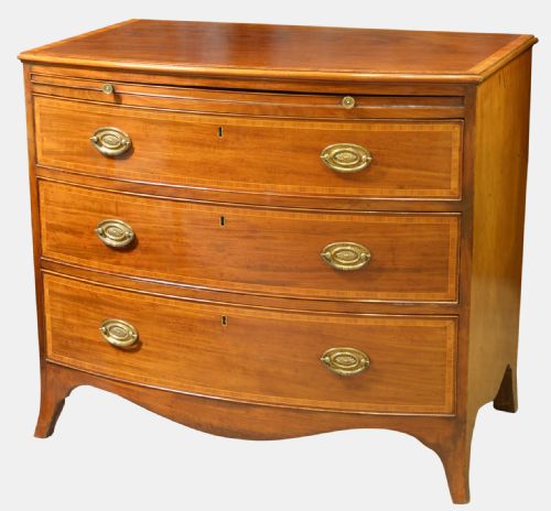 Regency Mahogany Bow Fronted Chest of Drawers
