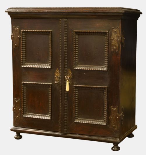 17th Century Ebonised Pearwood Table Cabinet
