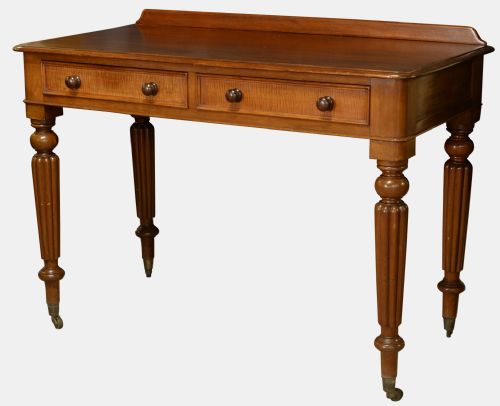 Mahogany 2 Drawer Side Table