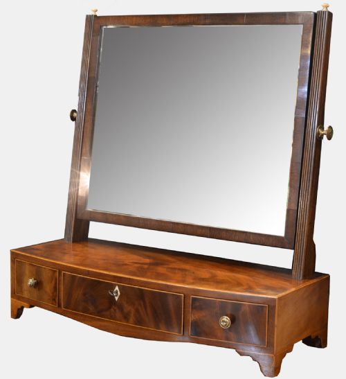 18th Century Mahogany Box Mirror