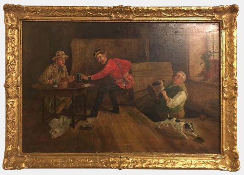 Oil Painting 'The Startled Soldier'
