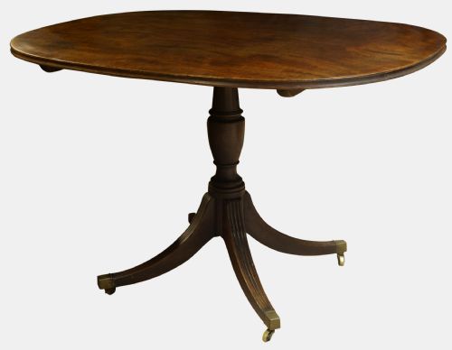 Regency Mahogany Small Oval Breakfast Table