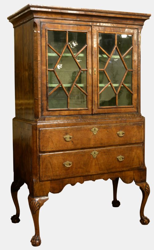 Queen Anne Period Walnut Cabinet