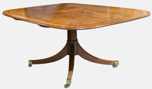 Large Regency Tilt-top Breakfast Table Seats 8
