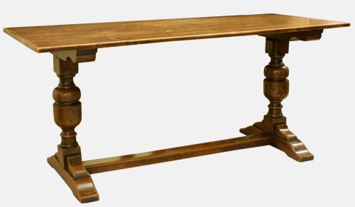 20th Century Oak Hall Refectory Table

