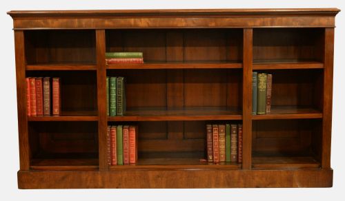 Mahogany Open Bookcase
