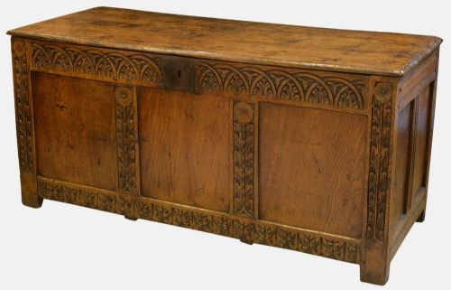 Carved Oak Coffer