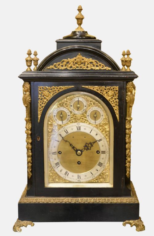 19th Century Ormolu Ebonised Bracket Clock
