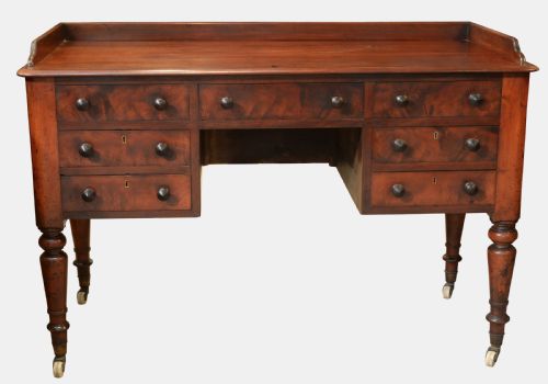 Victorian Mahogany Kneehole Writing/side Table