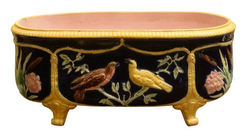 Victorian George Jones Style Majolica Jardiniere
