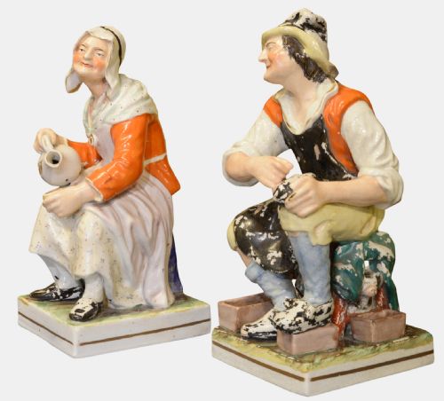 Pair of Victorian Staffordshire Figures
