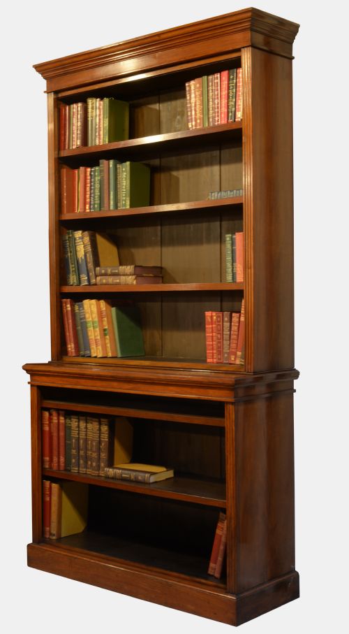 Victorian Walnut 2 Section Bookcase
