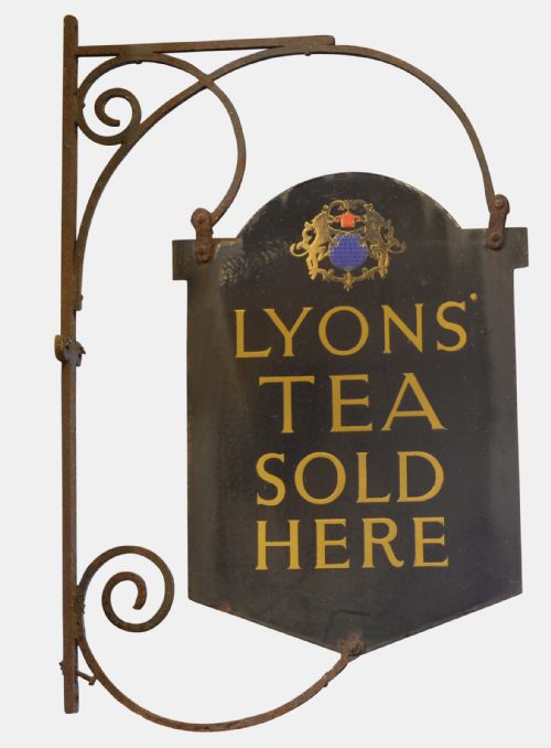 Enamel 'Lyons Tea' Shop Sign