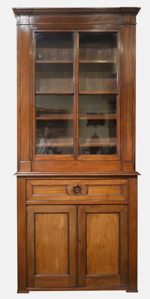 19th Century Mahogany Secretaire Bookcase