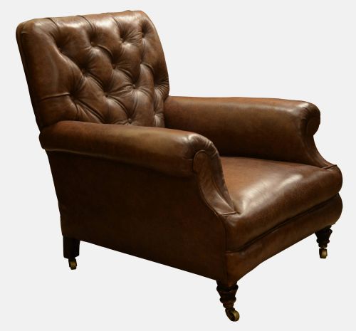 Leather Library Chair