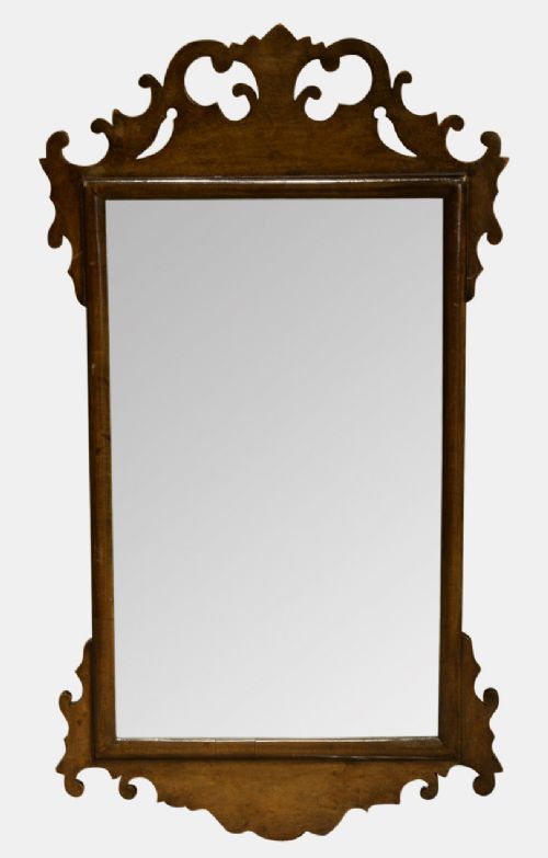 George I Style Walnut Mirror