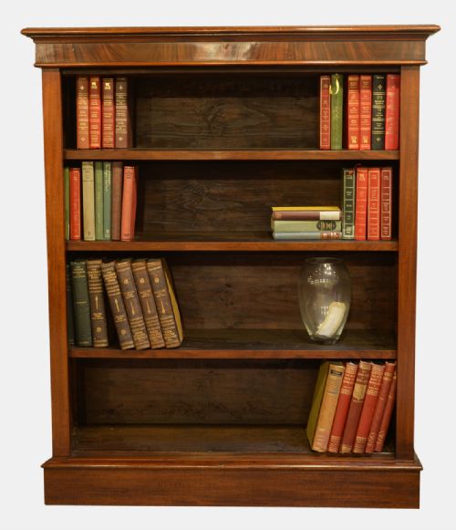 Victorian Mahogany Open Bookcase