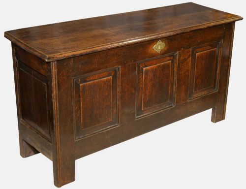 George III Narrow Oak Coffer
