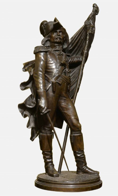 Bronze Figure of Napoleonic French Infantry Officer