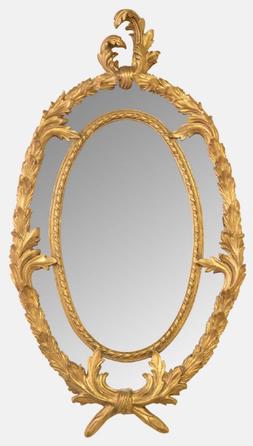 French Style Oval Mirror