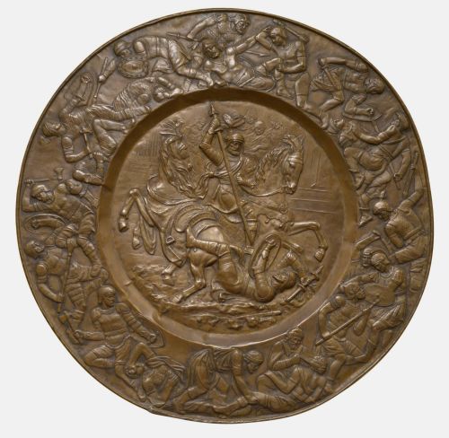 Large Embossed Metal Charger

