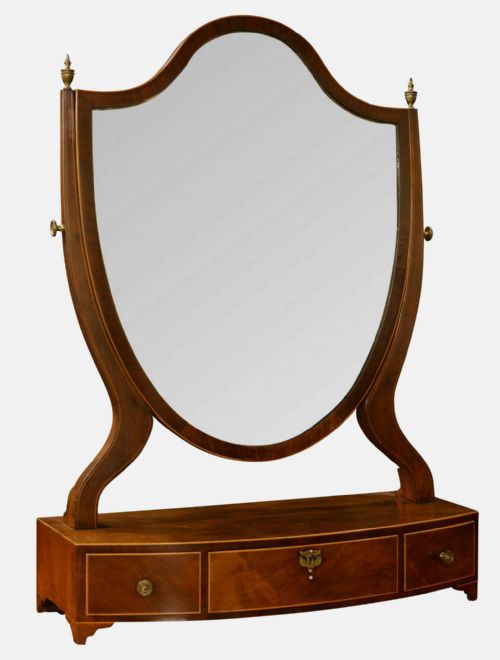 George III Mahogany Dressing Table Mirror
