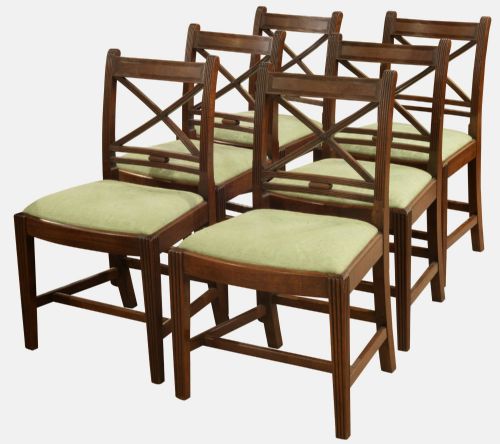 Set of 6 George III Mahogany Dining Chairs
