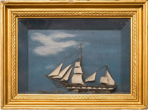 Diorama of a Sailing Ship