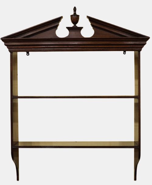 Mahogany Hanging Bookshelf

