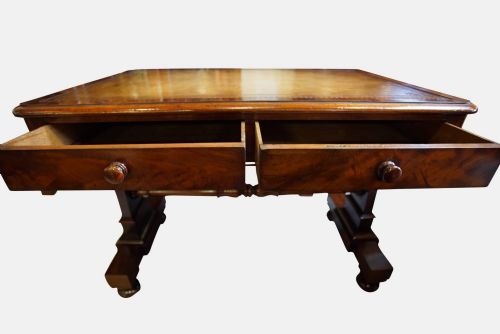 A Mahogany Library Table by Williamson & Son of Guildford