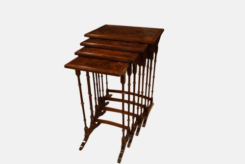 Nest of 4 Mahogany Tables
