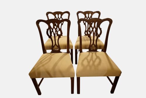 Set of 4 Hepplewhite Style Dining Chairs