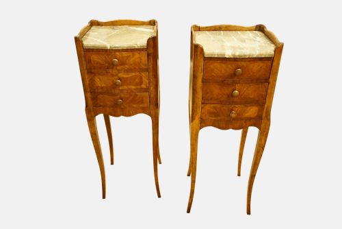 Pair of French Louis Xvi Bedside Chests