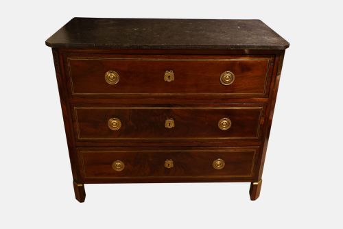 A Continental Mahogany Commode