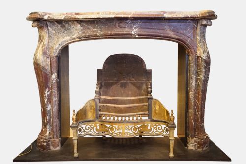 19thc French Marble Fireplace