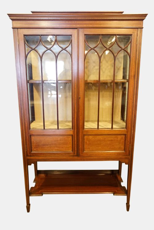 An Edwardian Satinwood Display Cabinet
