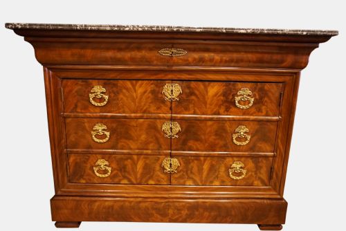 A Louis Phillipe Marble Top Chest
