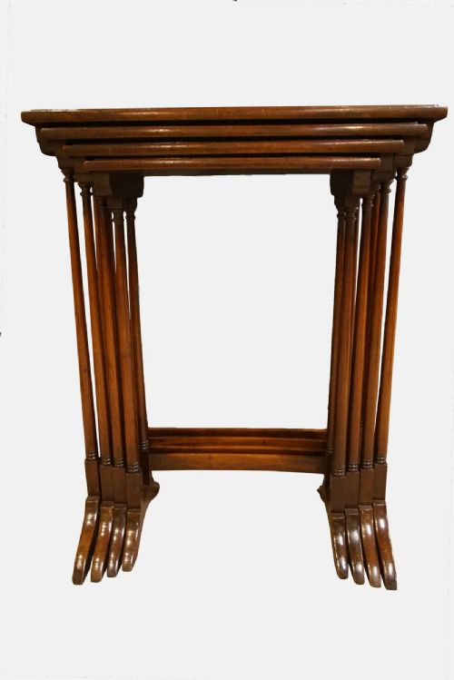 A Nest 4 of Mahogany Occassional Tables