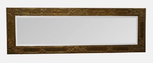 Large 1920'S Copper Mirror