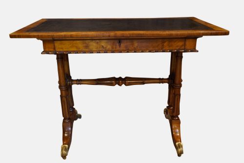 A Walnut Centre/writing Table C1830