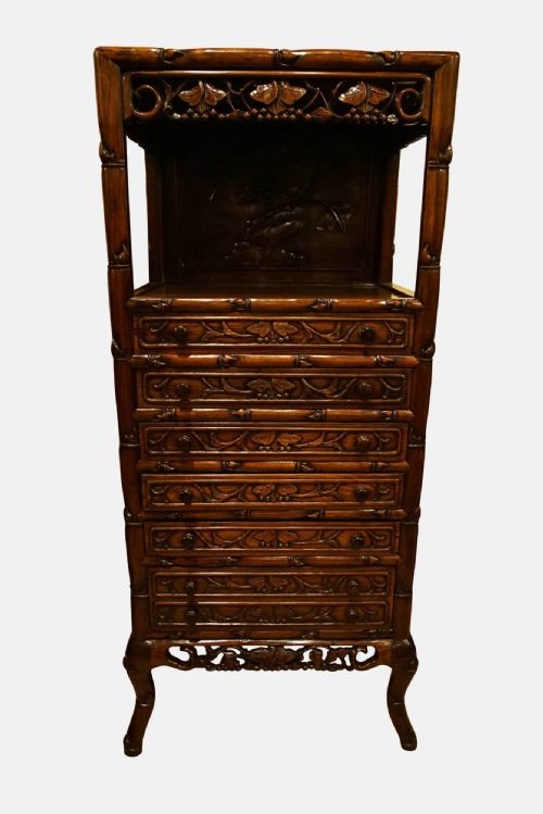 19thc Chinese Hardwood Cabinet